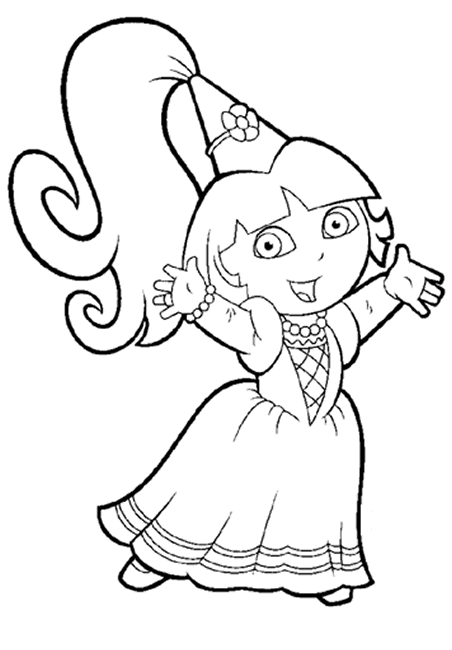 Holiday Coloring Pages Dora Boots Free Explorer U203a