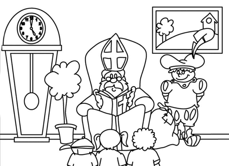 Conjugeren Vermeend dienen Kleurplaat Sinterklaas Kleurplaat Sinterklaas En Zwarte Piet » Animaatjes.nl