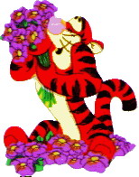 Cliparts Disney Tijgertje Tijgertje Paarse Bloemen