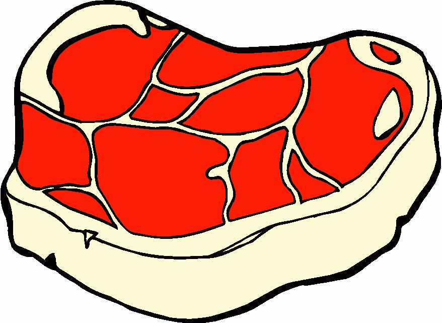 Мясо контурная картинка