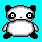 Dieren Panda Icon plaatjes 