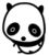 Dieren Panda Icon plaatjes 