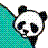 Dieren Panda Icon plaatjes 