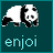 Dieren Panda Icon plaatjes 