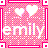 Icon plaatjes Naam icons Emily 