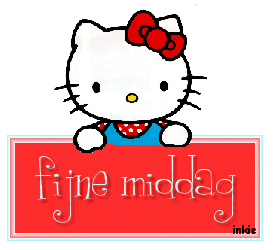 Plaatjes Fijne Fijne Middag Hello Kitty Rood