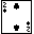 Icons Plaatjes Speelkaart Klaveren Twee