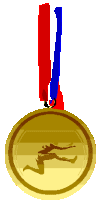 Sport Plaatjes Gouden Medallion