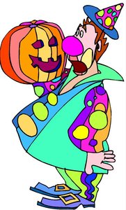 Cliparts Amusement Clowns Clown Halloween Pompoen