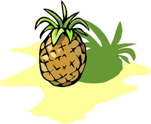 Cliparts Eten en drinken Ananas 