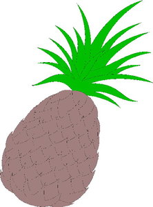 Cliparts Eten en drinken Ananas 