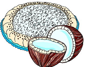 Cliparts Eten en drinken Kokosnoot 