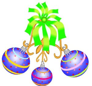 Cliparts Kerstmis Kerst ballen 