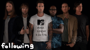 Maroon 5 GIF. Artiesten Gifs Adam levine Maroon 5 Anne v Misery 