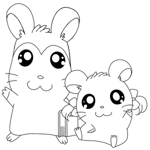 Hamtaro Kleurplaat. Hamtaro Kleurplaten Tv series kleurplaten 