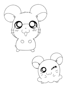 Hamtaro Kleurplaat. Hamtaro Kleurplaten Tv series kleurplaten 