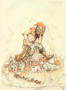 Plaatjes Efteling Efteling Tekening Antonpieck Dioramahal Met De Reus