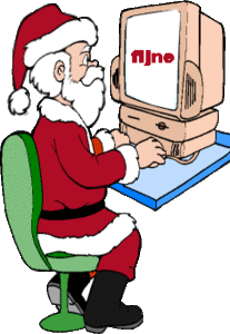 Kerstmannen Plaatjes Kerstman Achter Computer