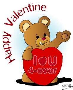 Valentijn Plaatjes Beer I Love You Forever Happy Valentine